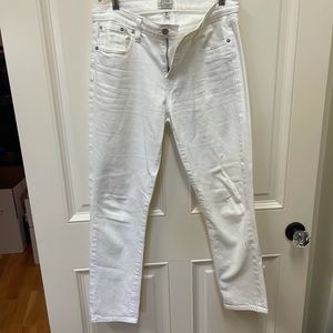 Slim Boyfriend White Jeans